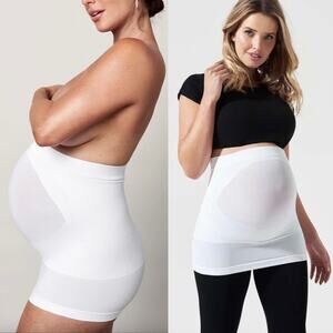 BLANQI Maternity Built In Support BellyBand In Winter White Size L/XL
